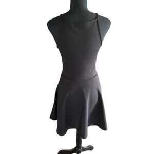 H&M Divided Black Sleeveless Fit & Flare Mini Dress – Size 6 (EUR 36)